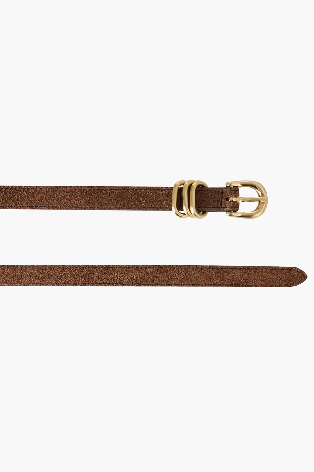 쿠메 Double Strap Belt, Brown 상품 이미지 3