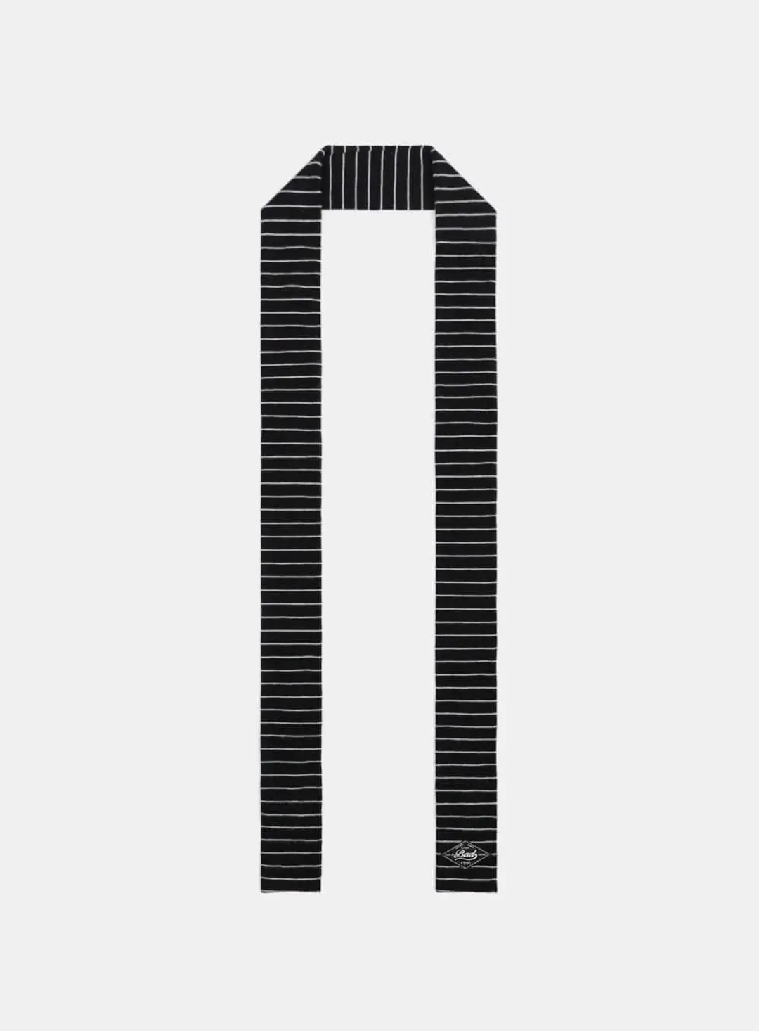 배드블러드 [w-scarf25-003] 비욘드 소프트 스카프 - 스트라이프 블랙 상품 이미지 3