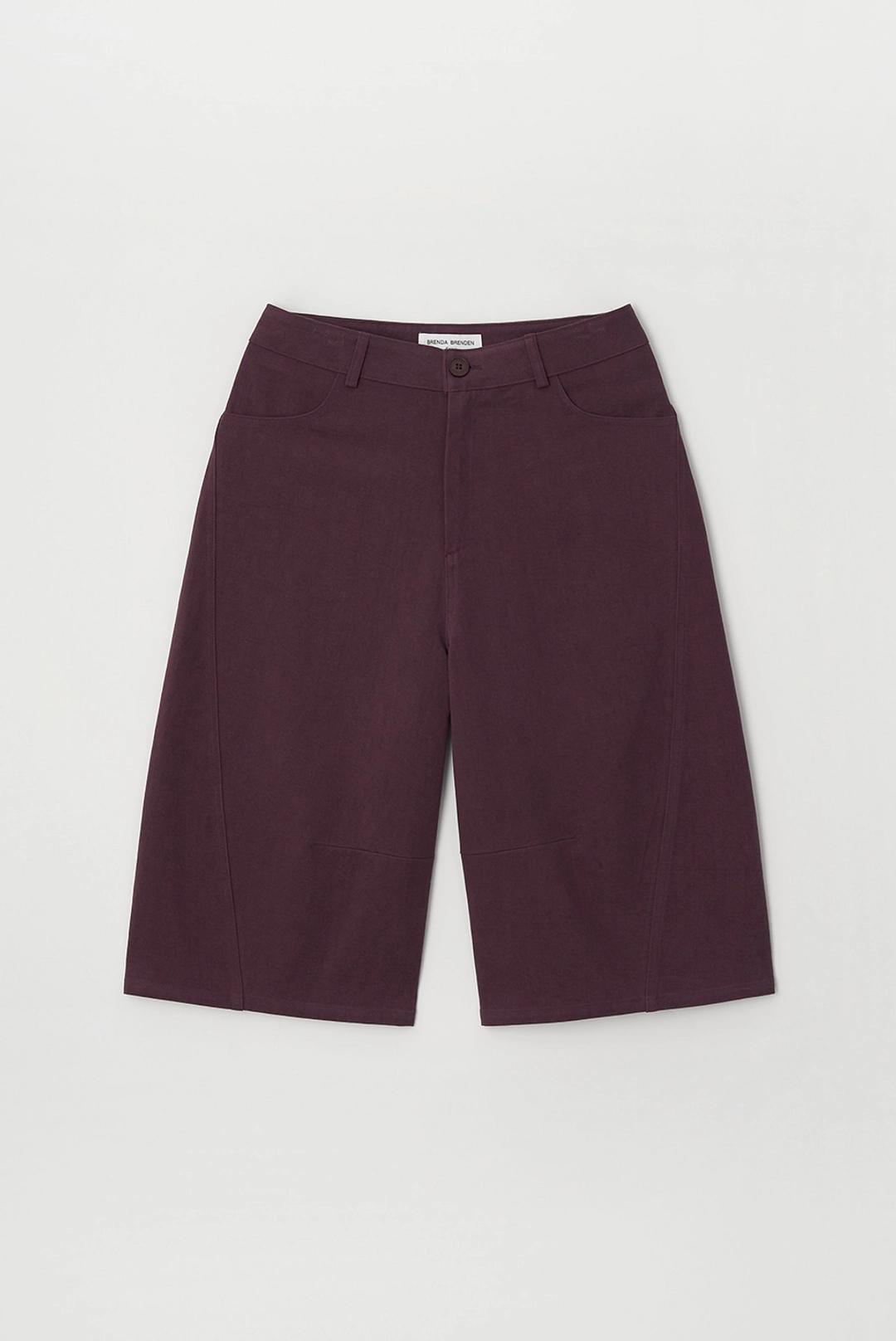 브렌다 브렌든 curve bermuda pants - marsala 상품 이미지 2