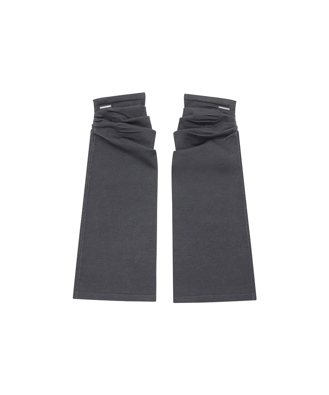 미세키서울 Shirring knit leg warmer CHARCOAL 상품 이미지 1