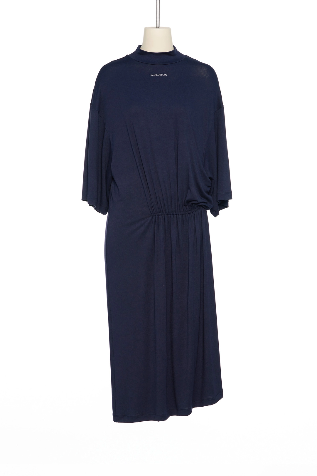 푸쉬버튼 PF25 NAVY SIDE SHIRRING JERSEY DRESS 상품 이미지 1
