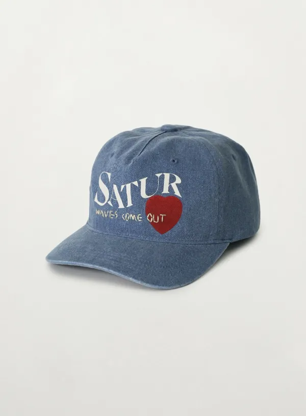5 Panel Vintage Logo Cap - Blue
