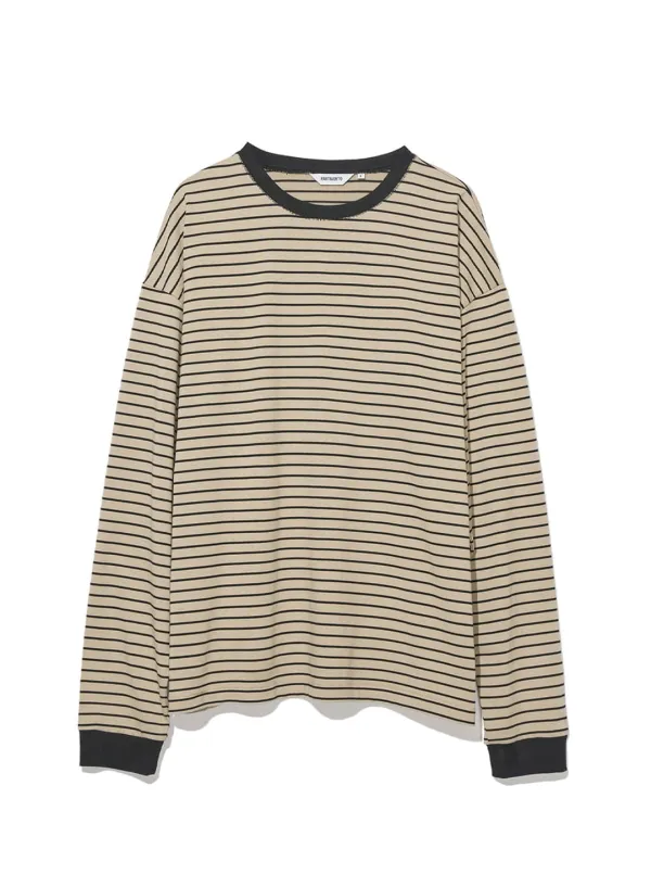 Mono Stripe Long Sleeve_Beige