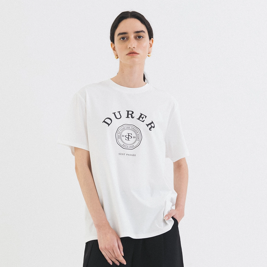 시야쥬 SITP5211 DURER 반팔 티셔츠_S\'est passee(쎄빠쎄)_Ivory 상품 이미지 2
