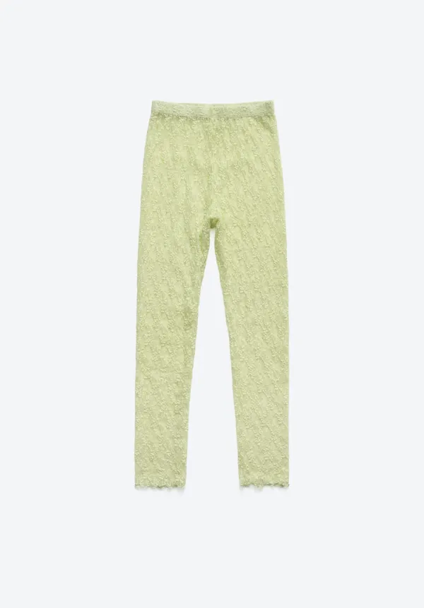 LACE LEGGINGS IN MINT