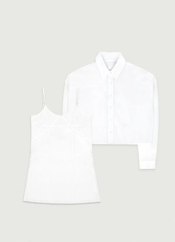 Lily Shirt Dress SET [ivory]