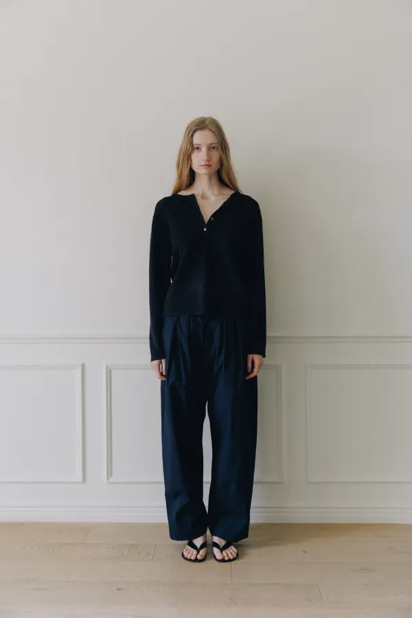 Henlyeyneck long sleeve (Deep navy)