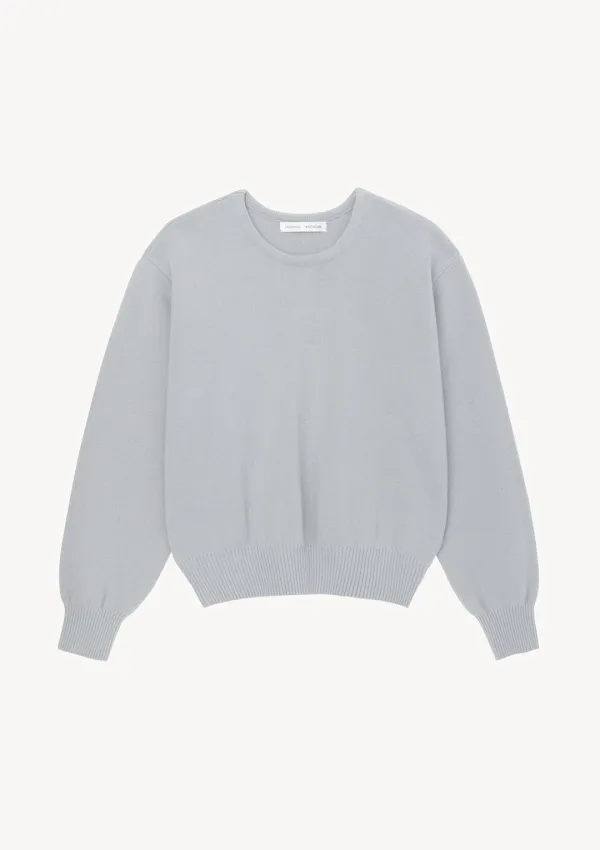 Basic Round Knit in Light Gray