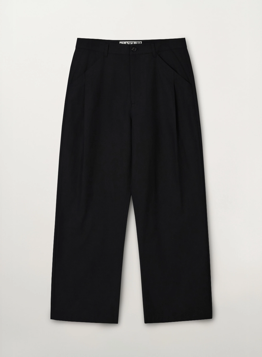세터 Relaxed Cotton Blend Pants - Black 상품 이미지 1