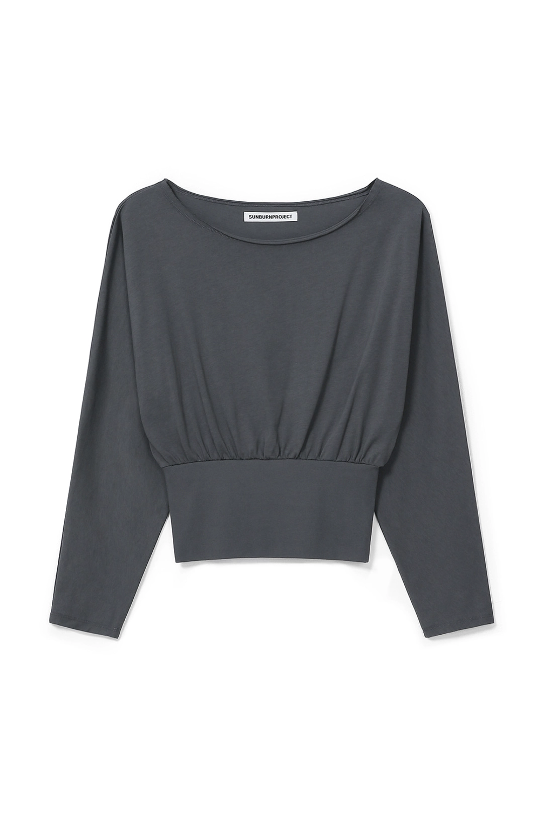 썬번프로젝트 FITTED DOLMAN LONG SLEEVE TOP, CHARCOAL 상품 이미지 1