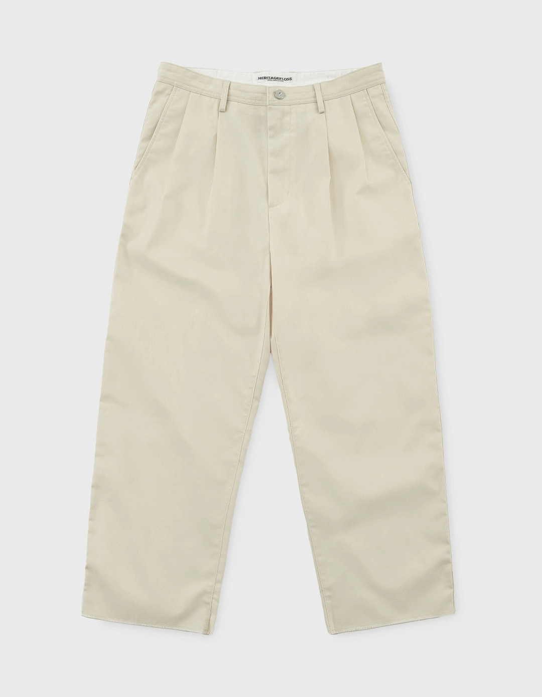 헤리티지플로스 RAW CUT CHINO PANTS / Ivory 상품 이미지 2