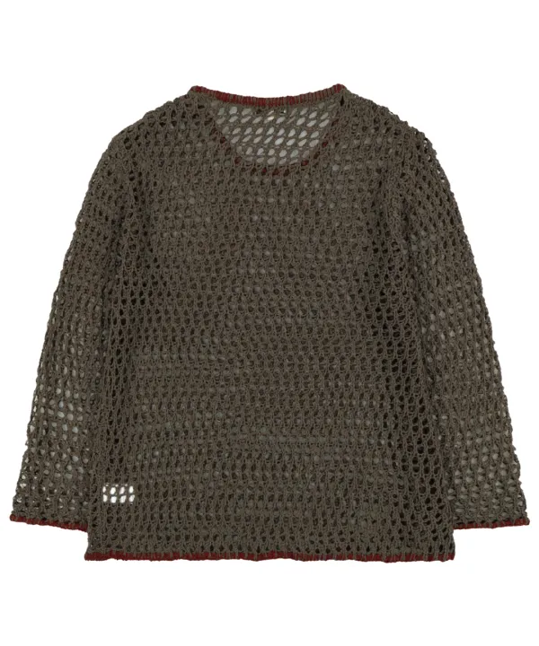 HOLE KNIT BROWN
