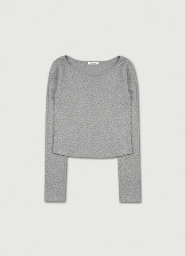 2nd/ Floral Baby Tee [gray]