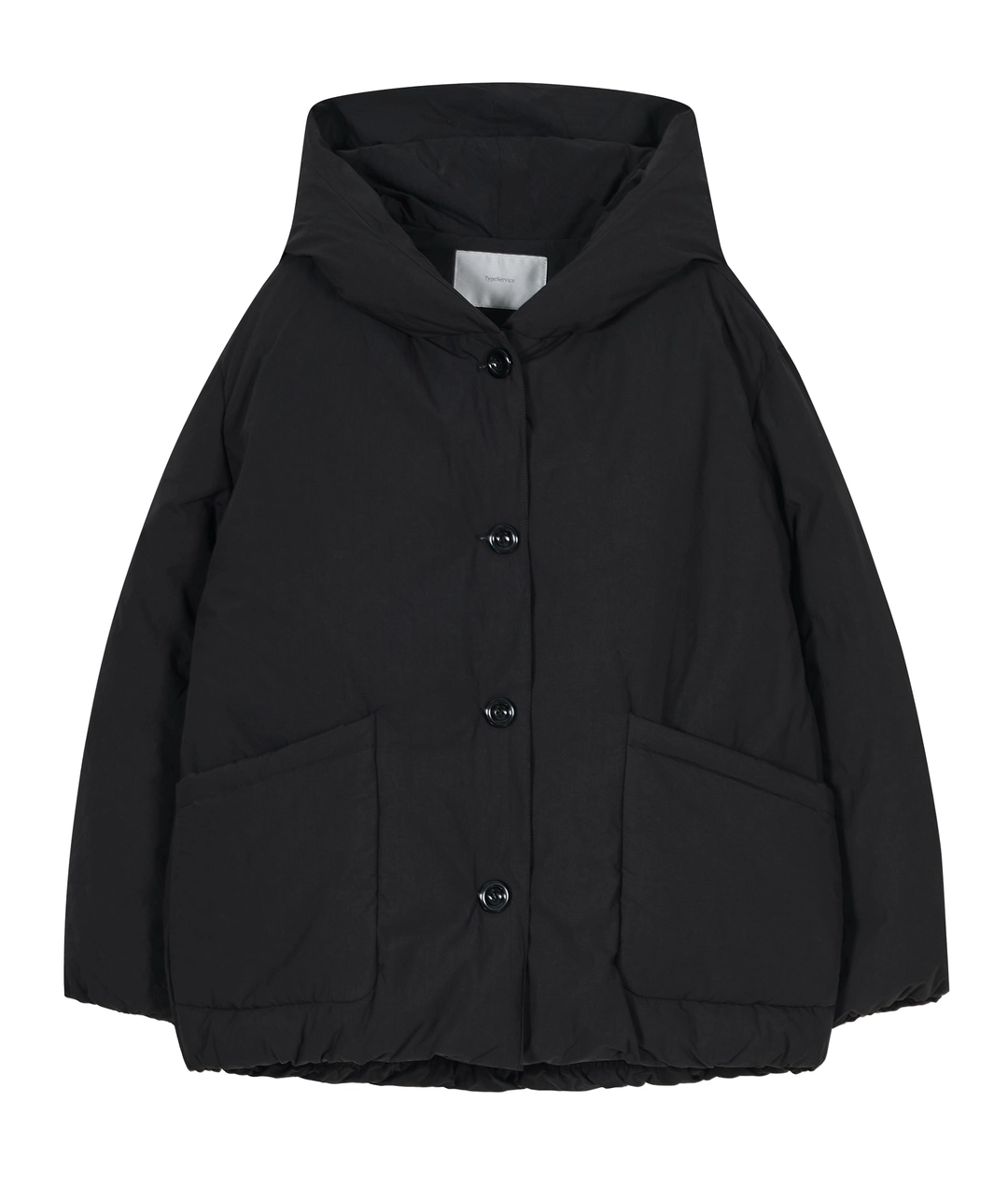 타입서비스 Cotton Hooded Puffer Jacket [Black] 상품 이미지 3