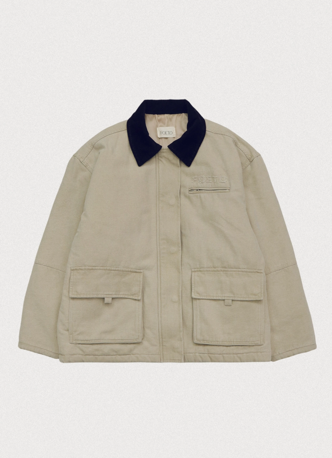 포에토 [3rd] Work shelter padded jacket - beige 상품 이미지 1