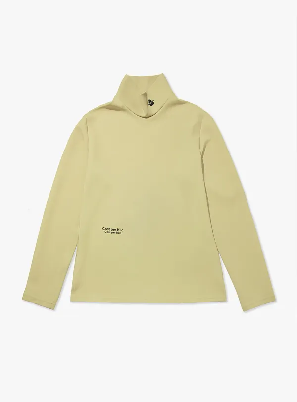 L/S TURTLE NECK-YELLOW GREEN