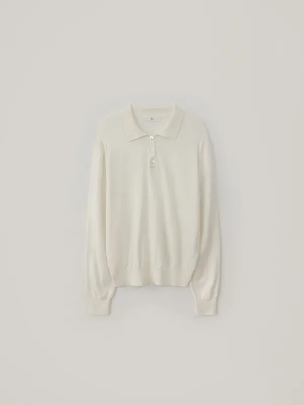 Silk Collar Knit - Ivory