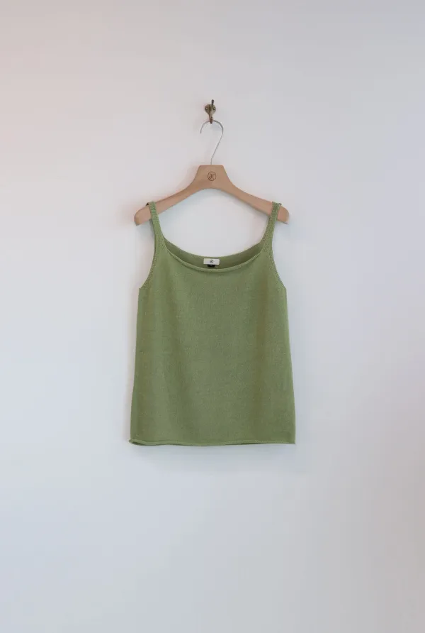 LYS KNIT TOP ( GRASS GREEN )
