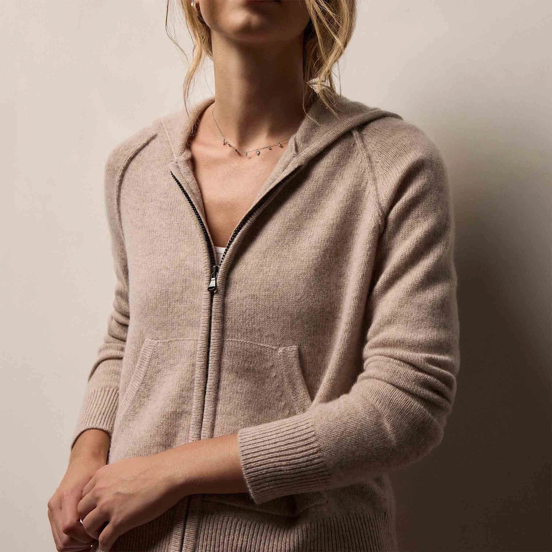 제임스펄스 Recycled Cashmere Track Jacket - Stone 상품 이미지 2