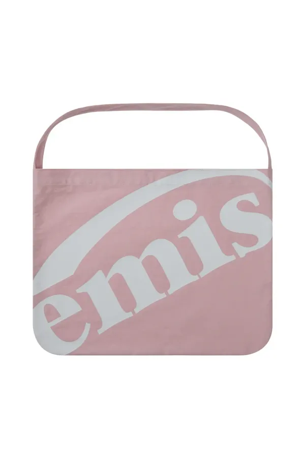 CROPPED LOGO COTTON ECO BAG-PINK