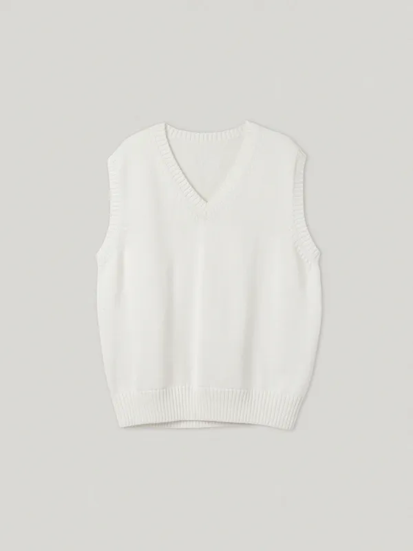 Dandelion Knit Vest Ivory - Smoothmood