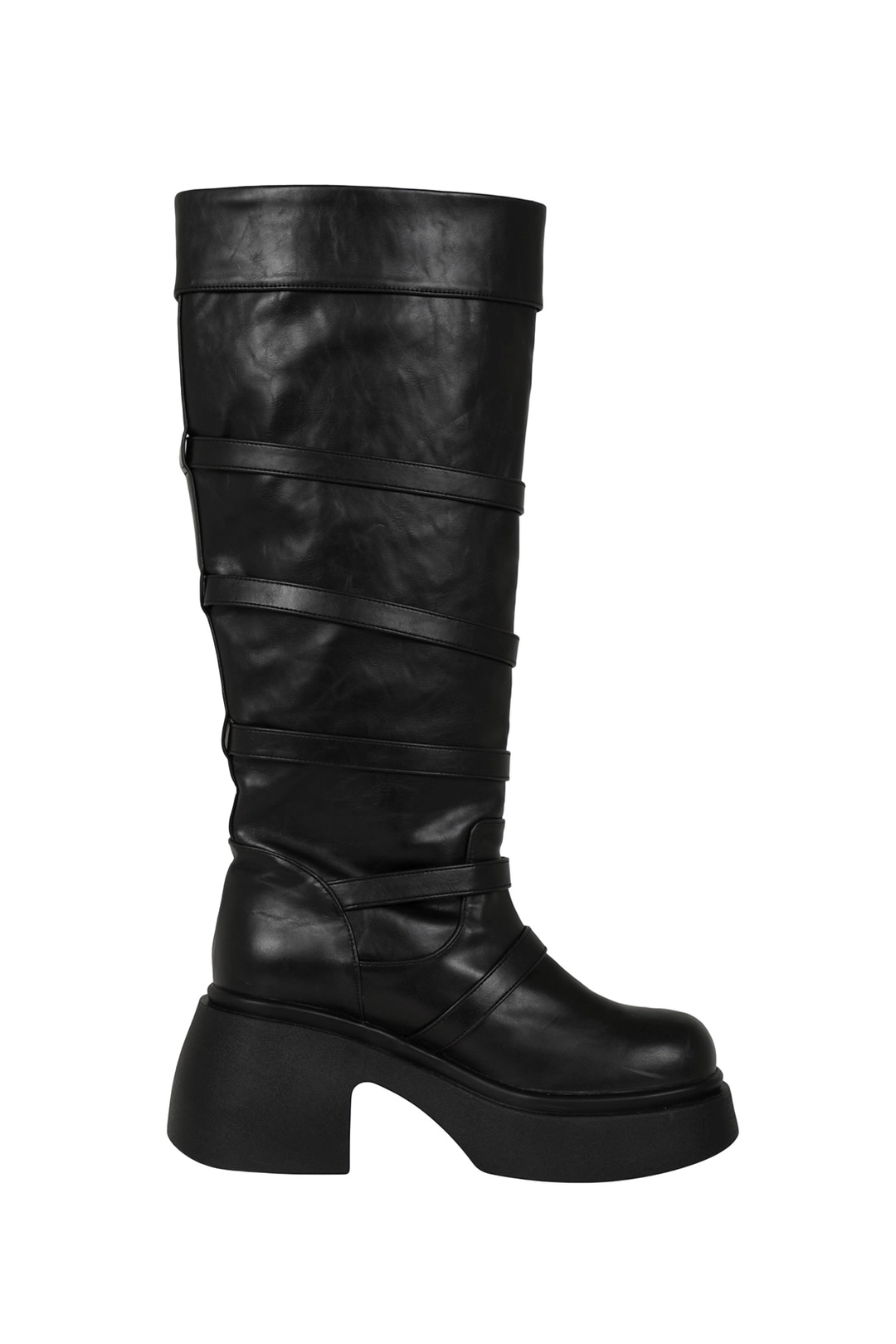 시너진 WESTERN BUCKLE BOOTS BLACK 상품 이미지 3