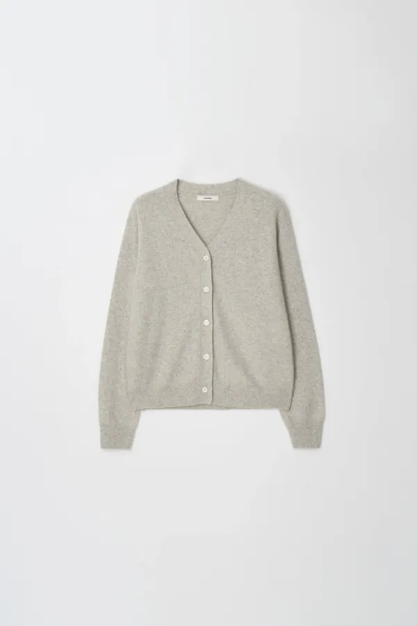 lein raccoon cardigan (pale grey)