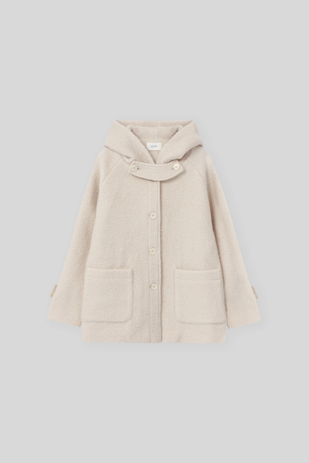 더미튼 Lamb hoodie coat (ivory) 상품 이미지 1