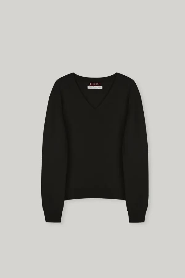 Tiana Cashmere V-neck Knit Top