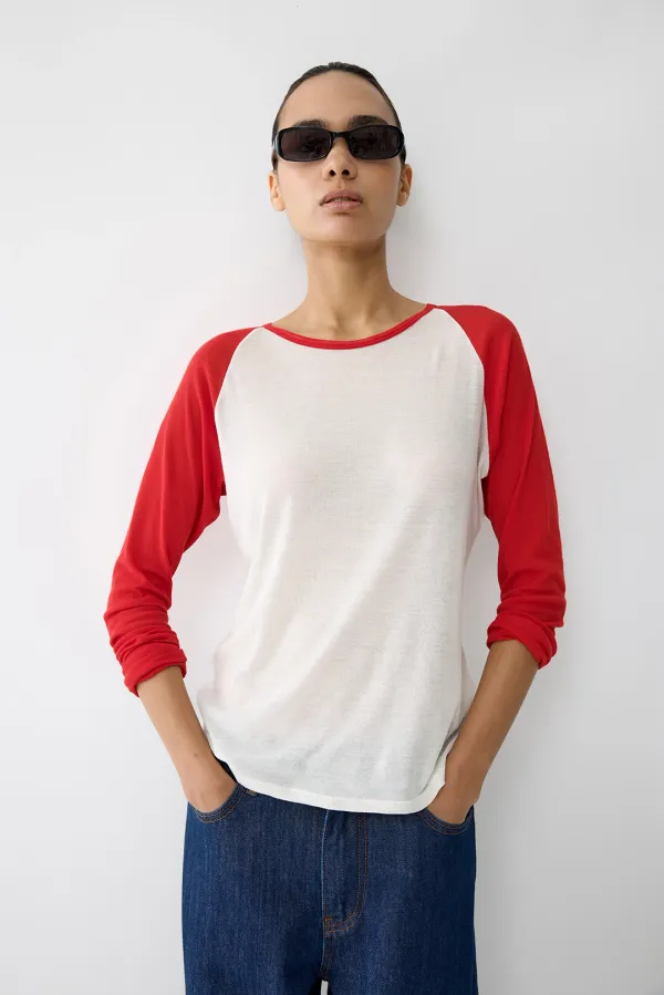 Mason cotton raglan T