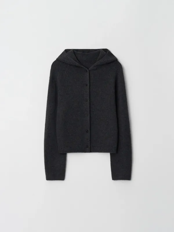 hoodie cardigan (charcoal)