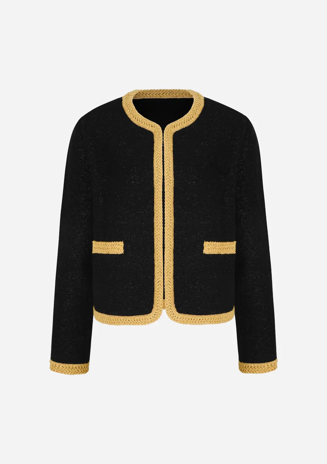 더로랑 Holiday knit jacket (Silver, Gold) 상품 이미지 3