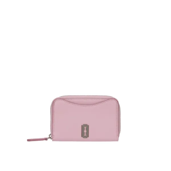[아울렛] Halfmoon Wave Zipper Card Wallet (하프문 웨이브 지퍼 카드지갑) Mellow Pink