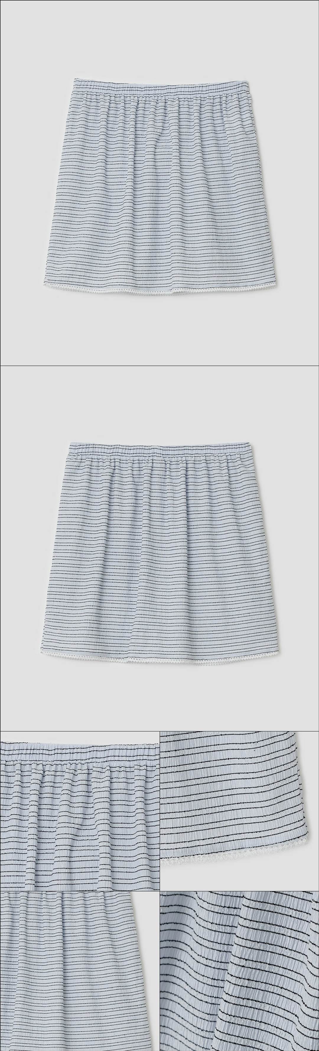 타입서비스 Layered Lace Skirt [Blue] 상품 이미지 2