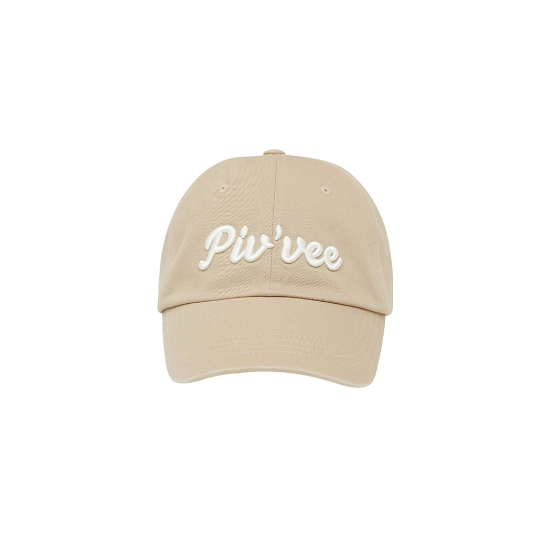 피브비 Logo Embroidered Ball Cap (milk tea beige) 상품 이미지 2