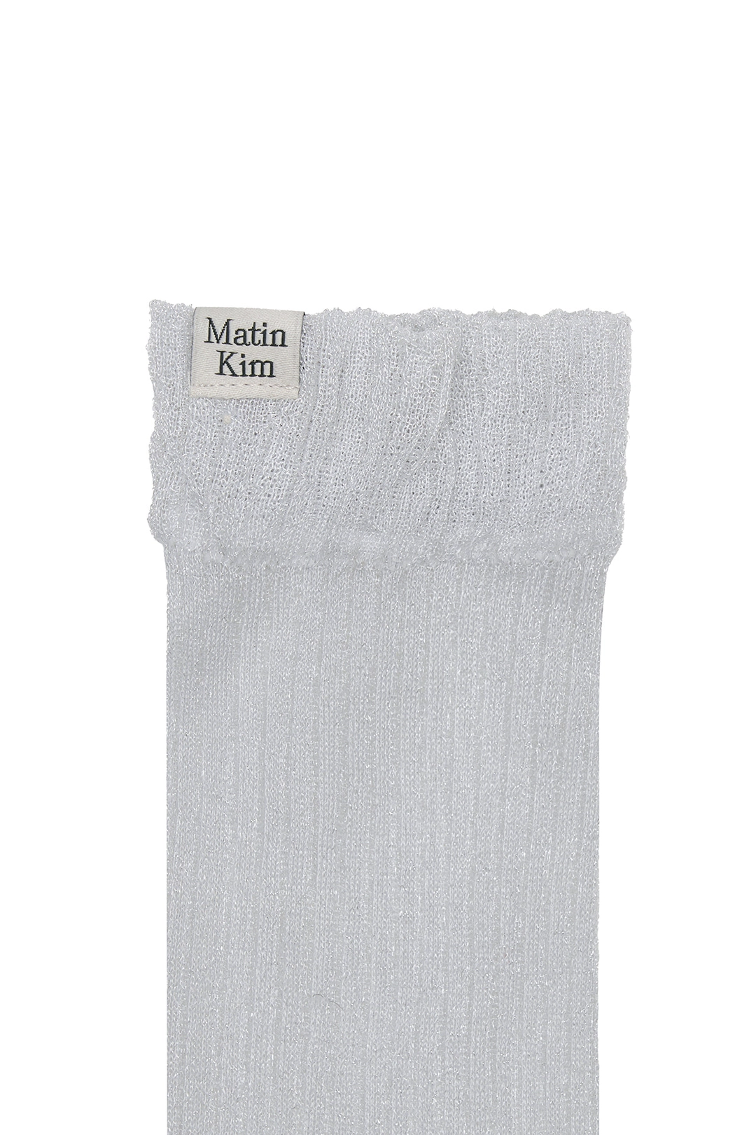 마뗑킴 GLOW SHEER CREW SOCKS IN LIGHT GREY 상품 이미지 2