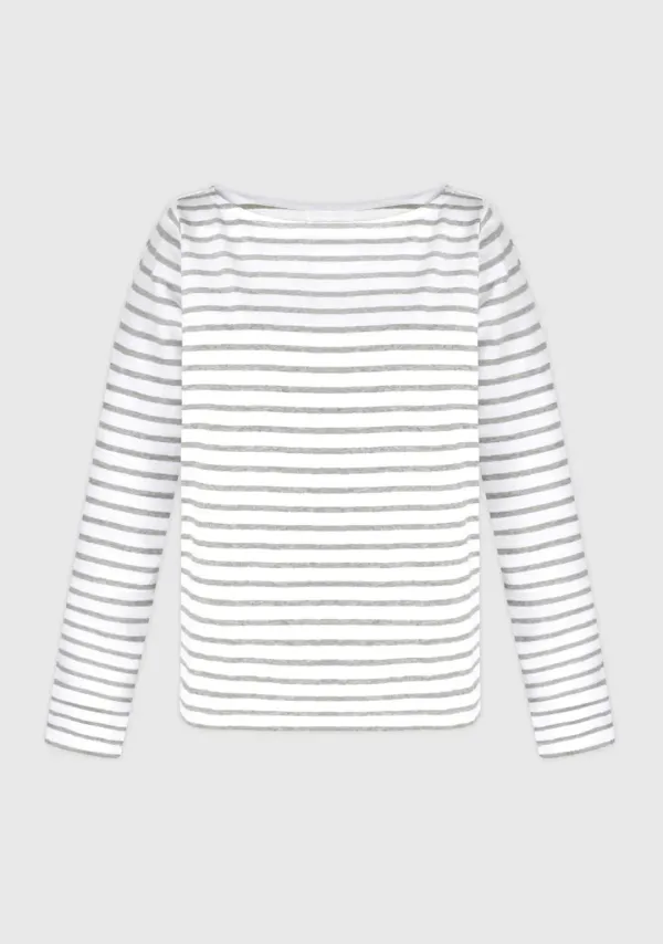 French Stripe T-shirt Gray