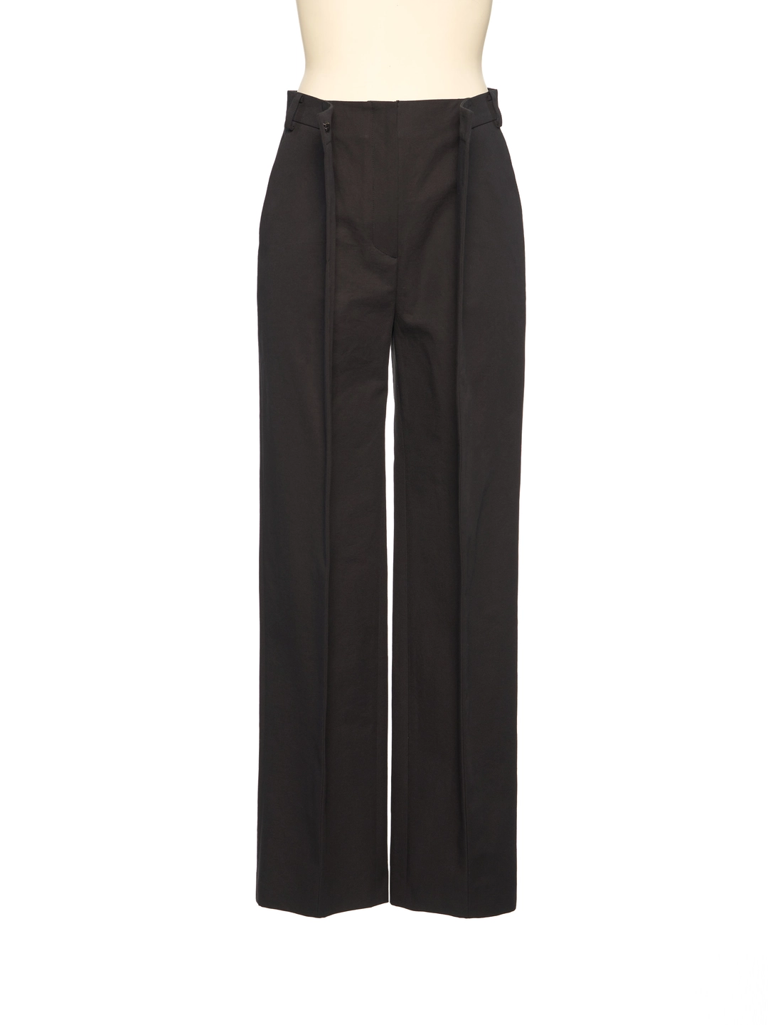 푸쉬버튼 PF26 BLACK FOLDED TUCK WIDE PANTS 상품 이미지 3