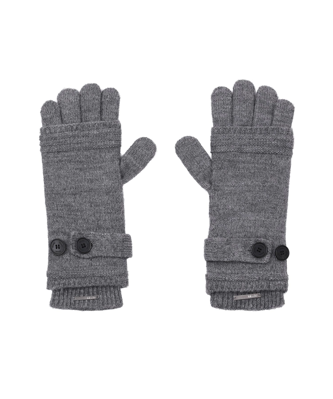 미세키서울 [10월 19일 발매] Button knit hand warmer SET CHARCOAL 상품 이미지 2