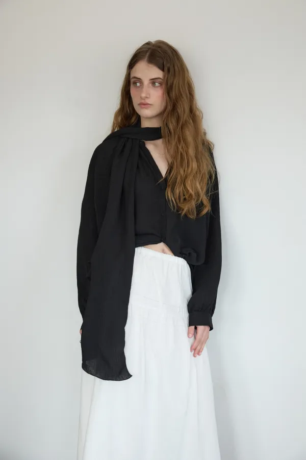 Taupe Blouse (black)