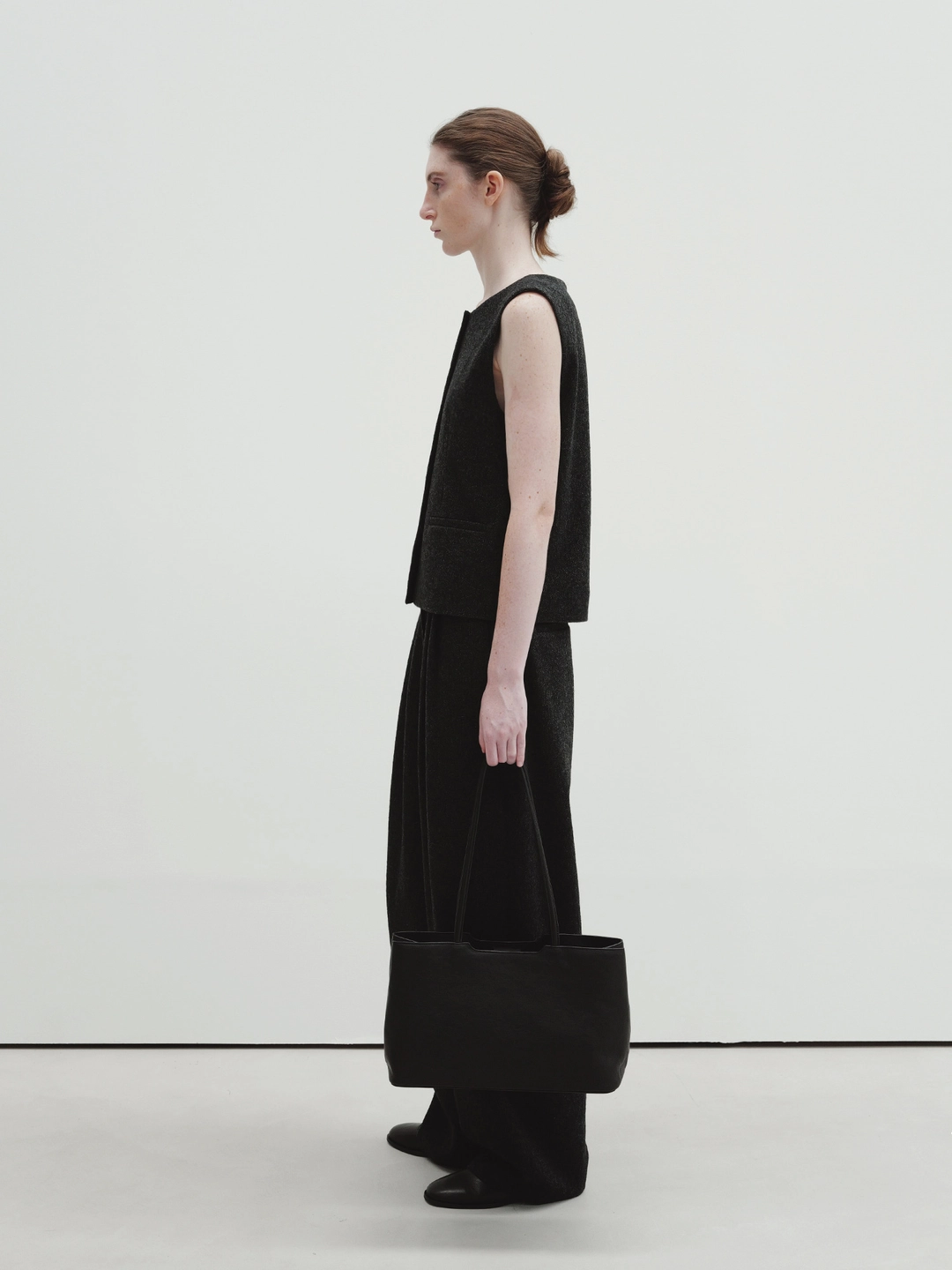 모이아 wool vest (charcoal) 상품 이미지 2