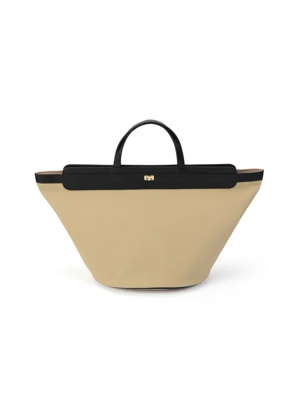 Hard Canvas Tote Bag_(Beige)