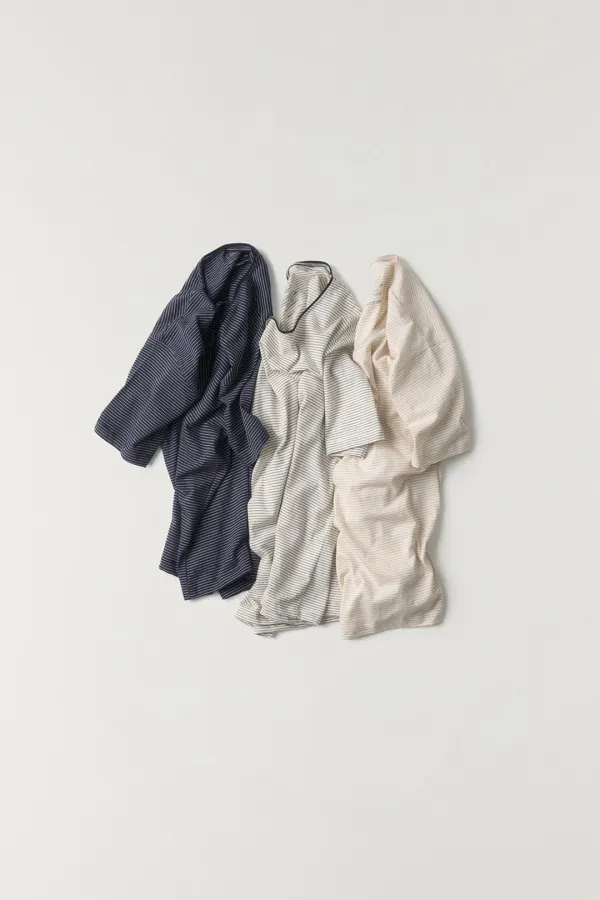 오버핏 반팔 티셔츠 NAVY STRIPE