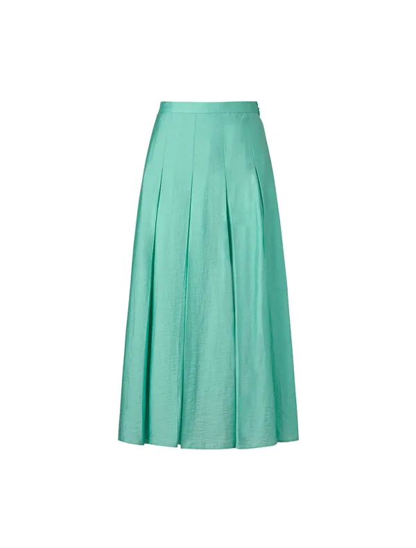 [1st REORDER] SHIMMER PLEATED SKIRT [MINT]