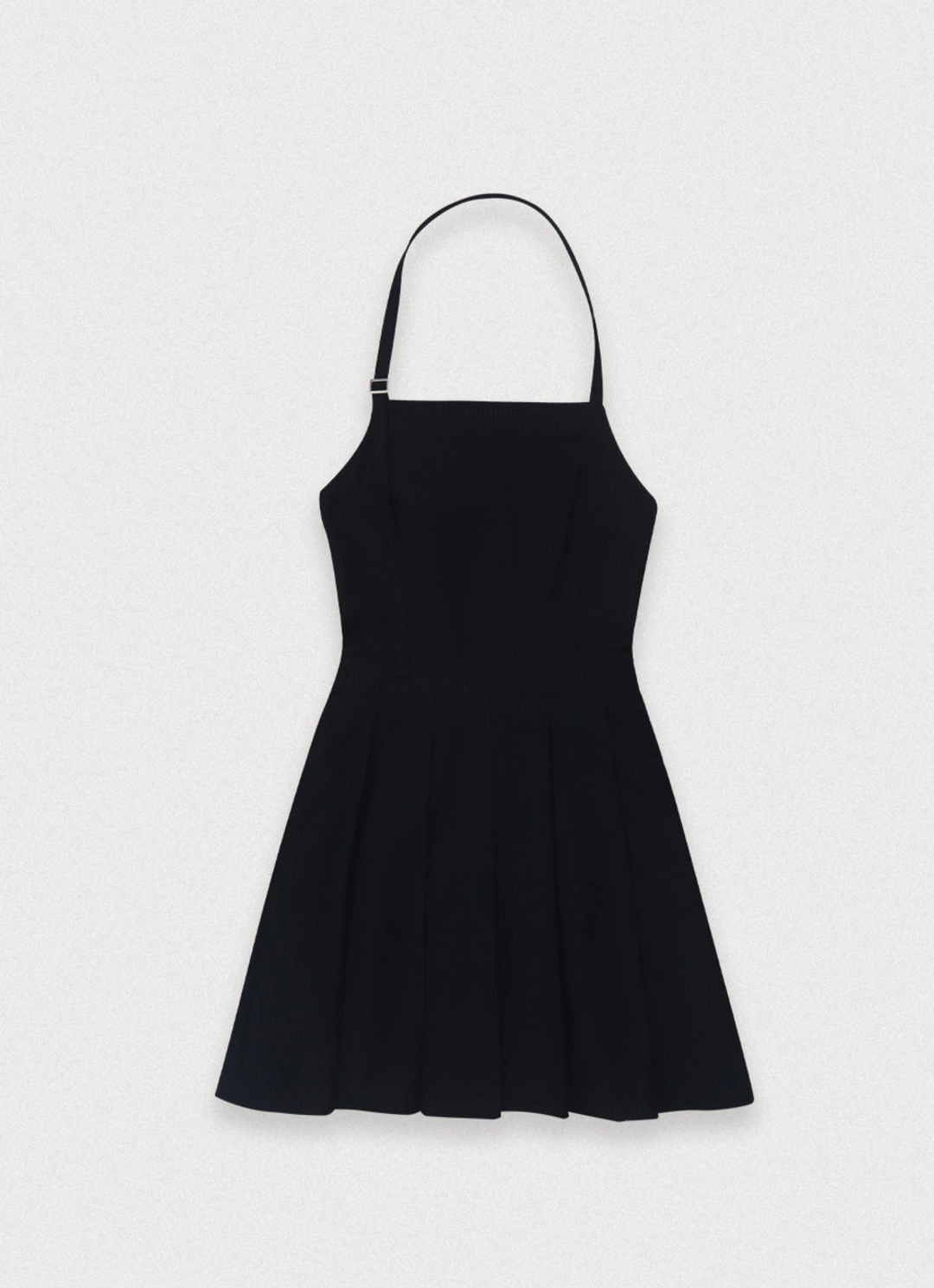 포에토 JAM PLEATS HALTER DRESS - STRIPE NAVY 상품 이미지 3