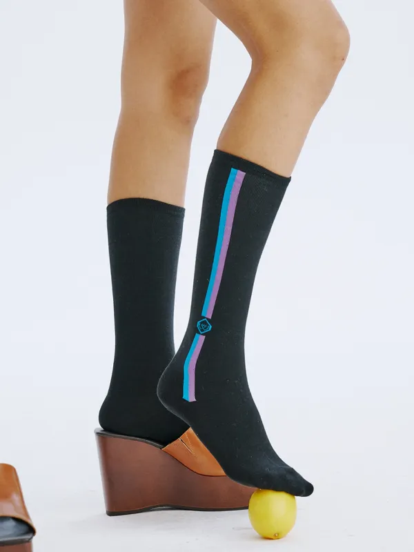 [스테디셀러] Logo Socks_Black