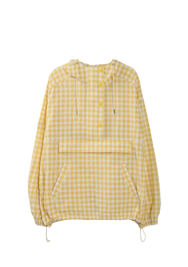 Mused Marine Hoodie Anorak - Yellow Check