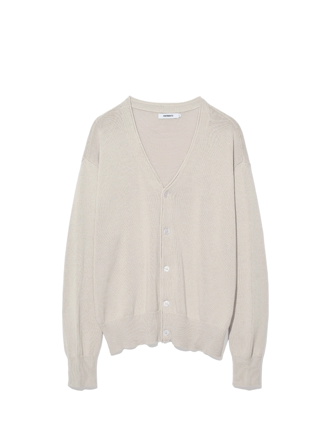 파르티멘토 V Neck Knit Cardigan_Beige 상품 이미지 3