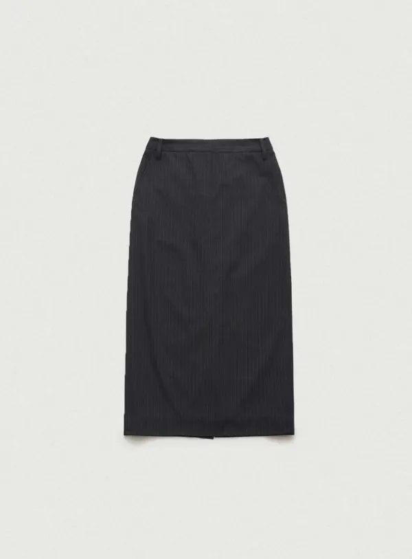Mould Low Rise Maxi Skirt_Stripe