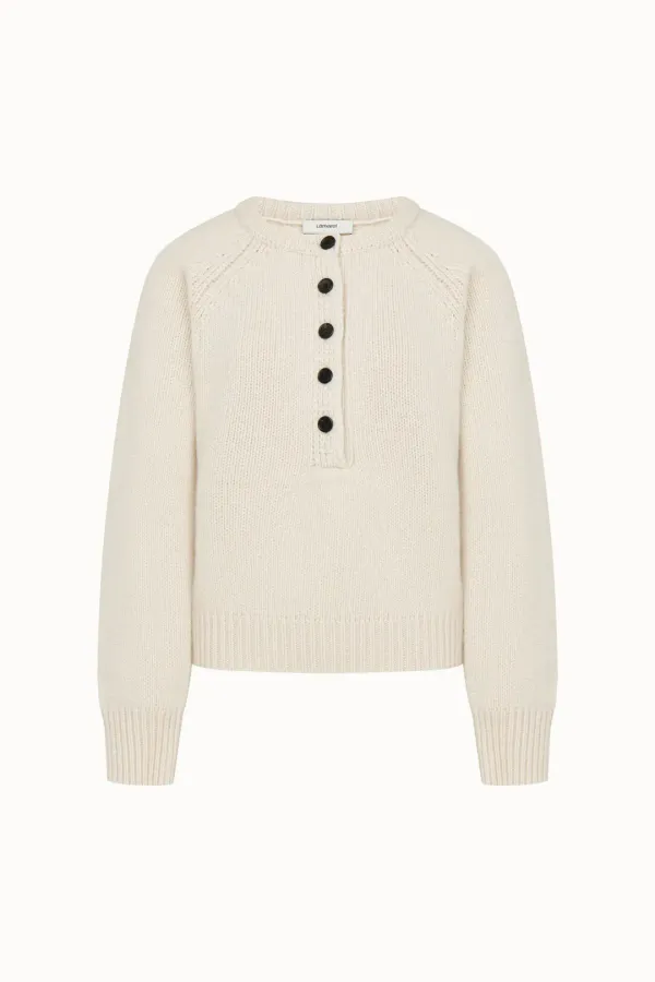 Half-Open Knit Top[LMBDWIKN263]-Cream